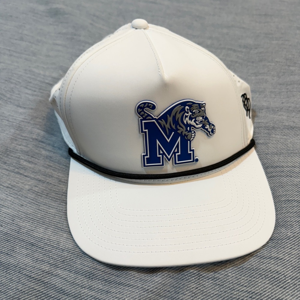 MEN’S UNIV. OF MEMPHIS BRANDED BILLS WHITE HAT